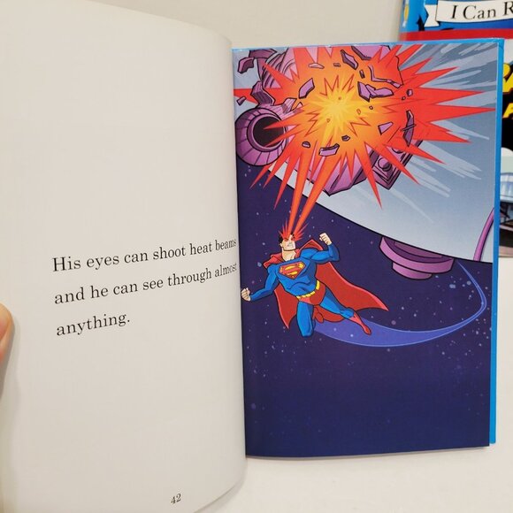 2 I Can Read Phonics DC Comic Superhero Batman and Superman Books - Picture 3 of 6